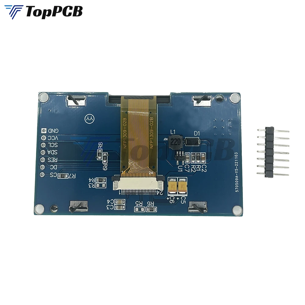 Imagem -03 - Módulo de Exibição Oled para Arduino Raspberry pi 42 Polegada 128x64 Driver ic Spi 3.3v 12864 Tela de Pinos Quadro Branco