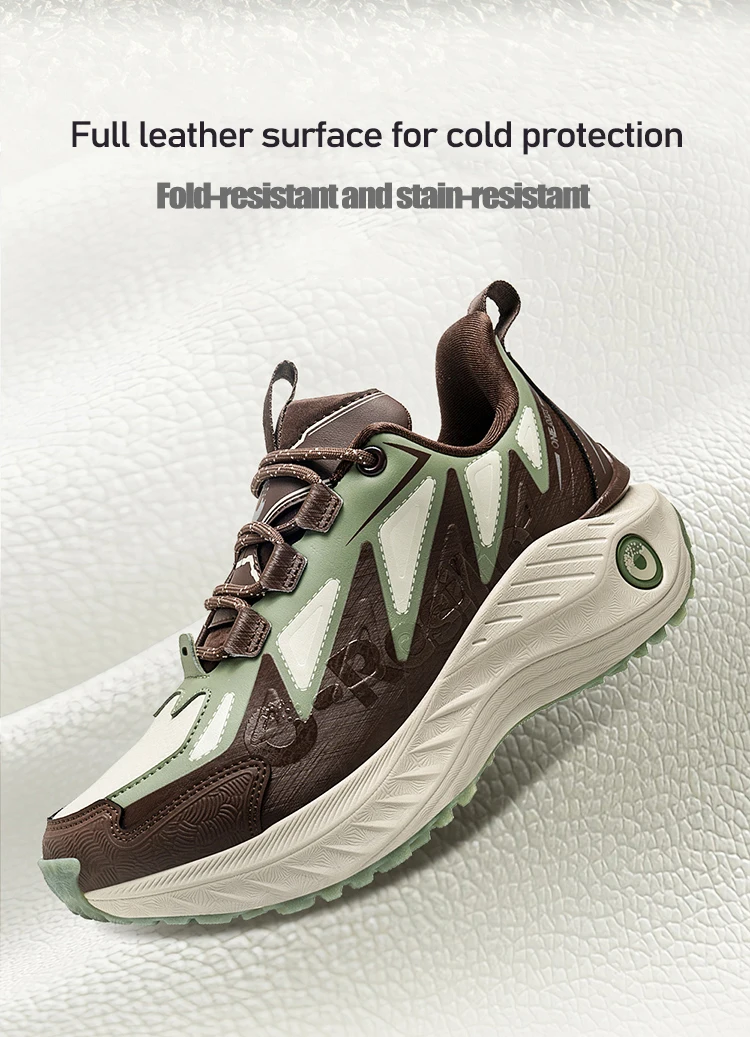 ONEMIX Damen-Trail-Laufschuhe, rutschfeste Ledersneakers, stabile Offroad-Sportschuhe, Outdoor-Walking-Sneakers – Detail 3