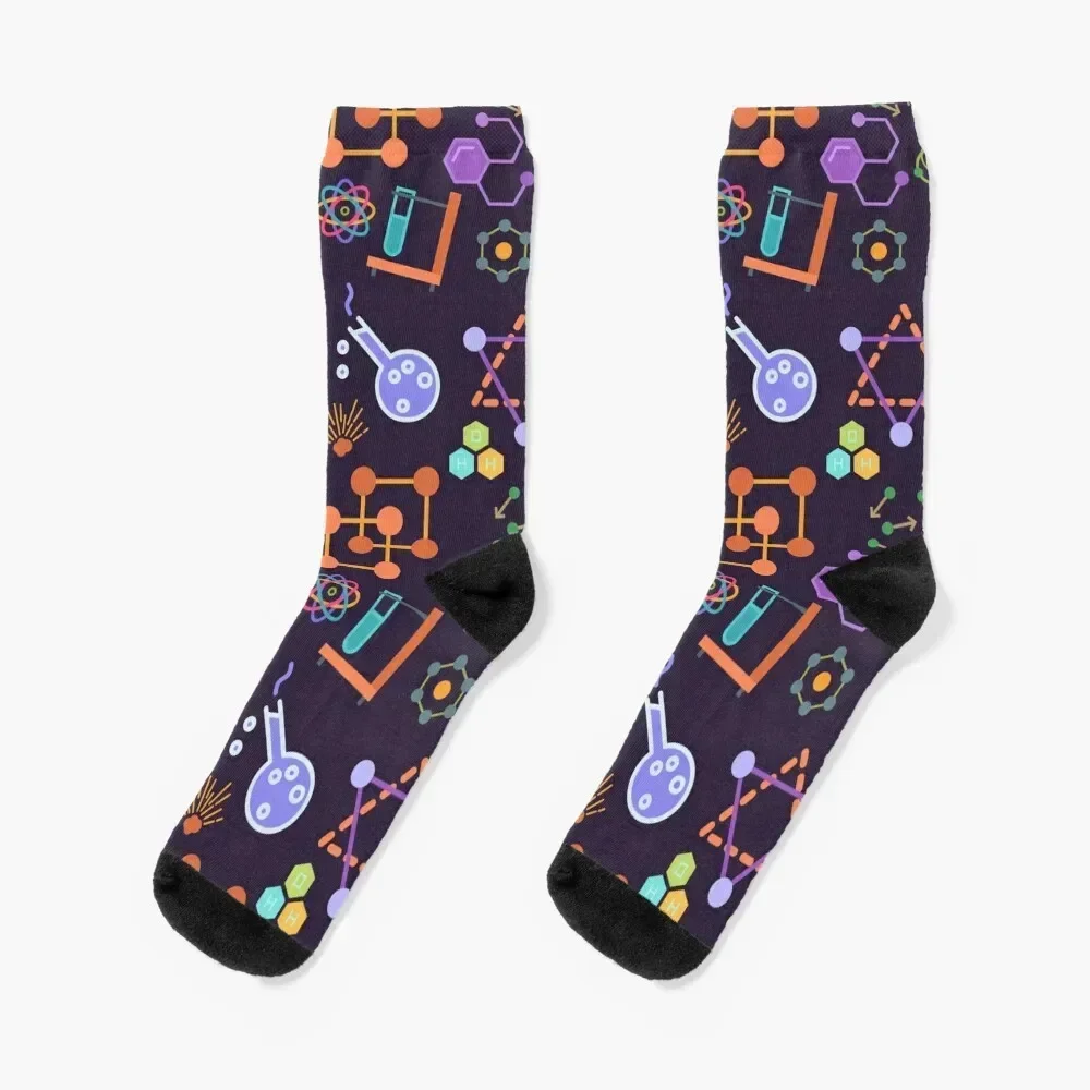 

Chemistry Science Pattern Socks Thermal man winter Rugby Man Socks Women's