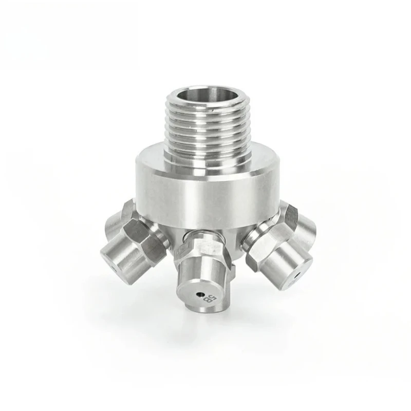 

360 Degree Spray 7-Head 13-Head 5 Heads Multi-Head Full Cone Tank Cleaning Nozzle for Bottle Can Tank , 1/2 3/4 1" 1-1/4 1-1/2