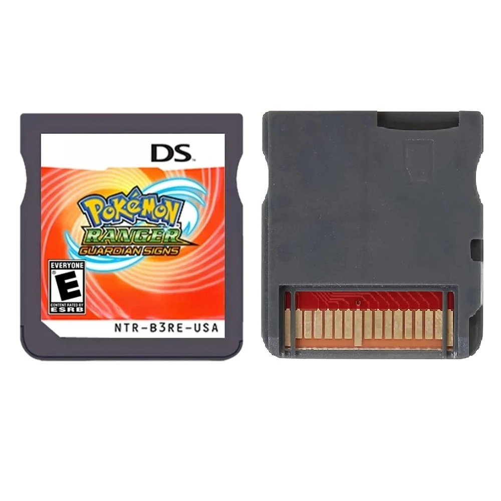 NDS Game Cartridge Pokémon Series Platinum, Guardian Signs, HeartGold, SoulSilver, White 2, Black 2, US Version, English Game