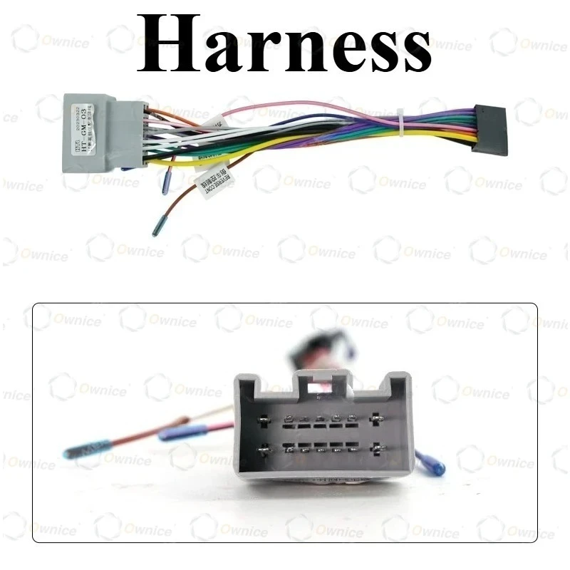 Ownice Car Radio Cable 16-pin Power Wiring Harness Android Head Unit Connector for Chevrolet Sail 2015 - 2018 Android dvd play