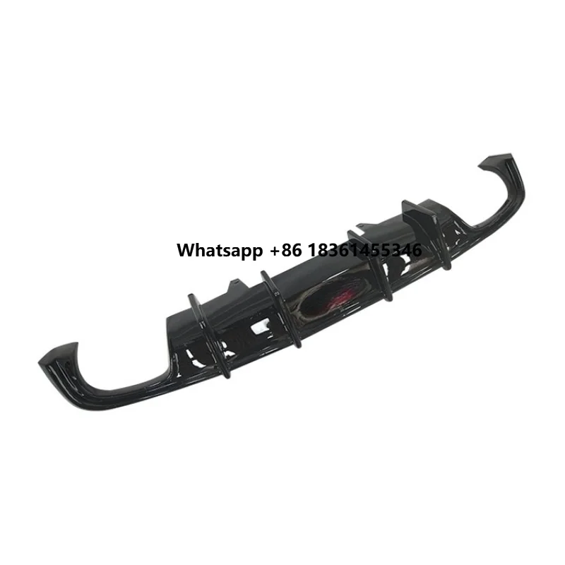 

A4 B9 Sports 2017-2019 Rear Bumper Replacement KB Style ABS Black Rear Lip Diffuser