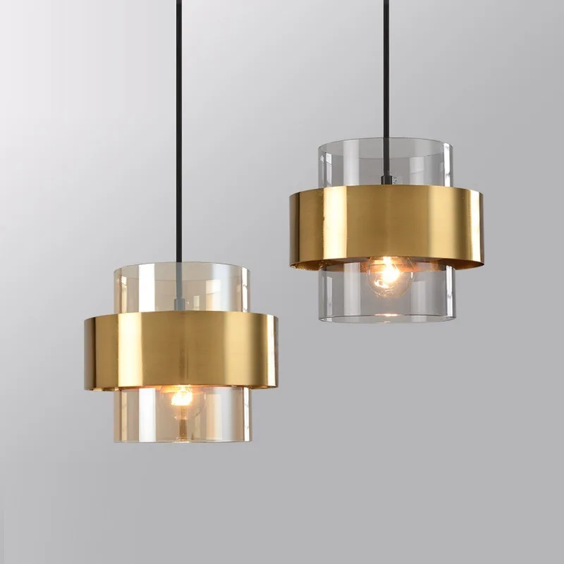 

Glass Pendant Light Kitchen Lamp Dinning Room Ceiling Lights Bedroom Modern Chandelier Lighting Home Hotel Lamps Free Bulb
