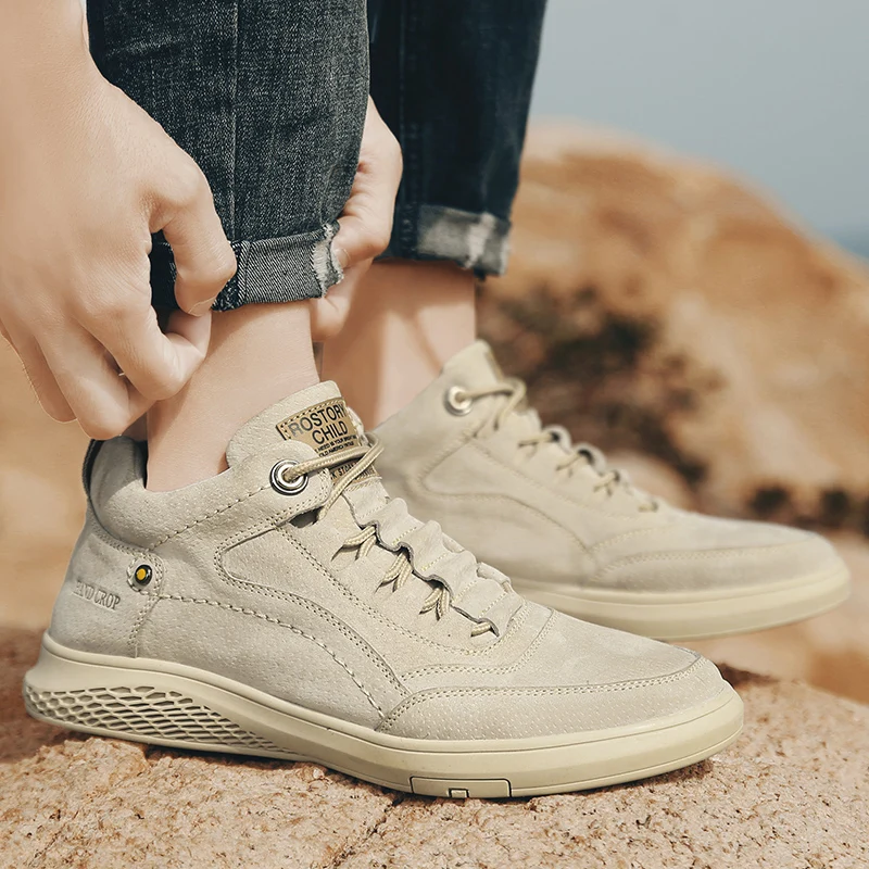 

Men's Boots Lace Up Winter Warm Plus Fur High-top Casual Cotton Boots Fashion Comfort Soft-sole Outdoor Work Boots Men Sneakers