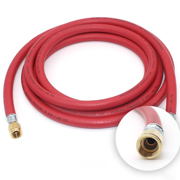 Refco 3/8″ SAE Fluoride Refrigerant Charging Hose Air Conditioner Parts Filling 1.8M 1.5M