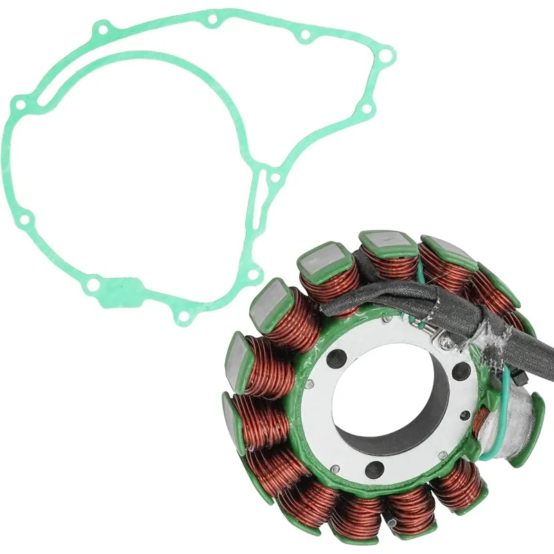 Caltric Stator and Regulator Rectifier with Gasket Compatible With  Big Red 250 Atc250Es 1985-1987 Mitsuba 13 Pols