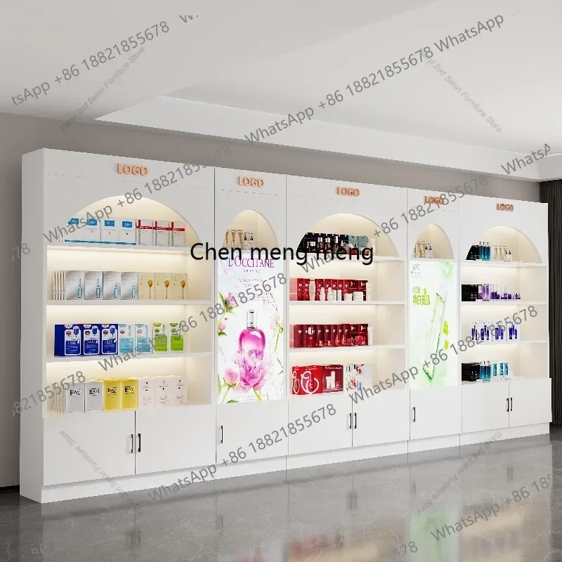 a55 Nordic Creative Cosmetics Display Cabinet and Rack Modern Beauty Salon Display Cabinet Nail Salon Shelf Office Furniture