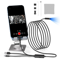 New Arrival 3 in 1 1080P Industrial Endoscope Camera USB Waterproof Snake Cable Inspection Endoscope for Phone Cool Gadget