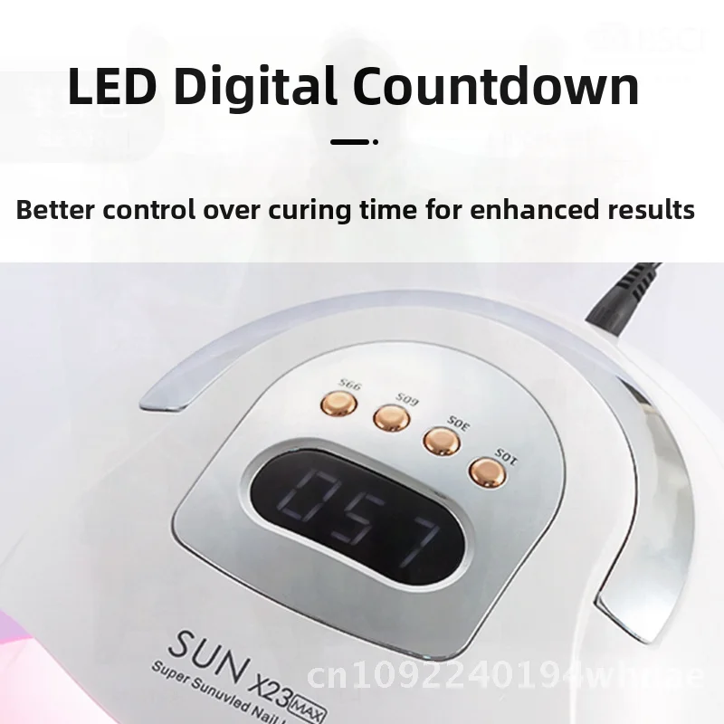 High-Power Red Light Nail Lamp Quick-Drying Phototherapy Machine for Nail Polishing Anti-Black Hand Special Equipment for Nail