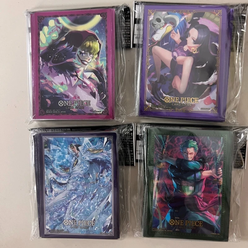 

Bandai оригинальные аниме цельные рукава для карт Zoro Corazón Kuzan Boa·Hancock фигурки OPCG PTCG защитный чехол для коллекционных карточек