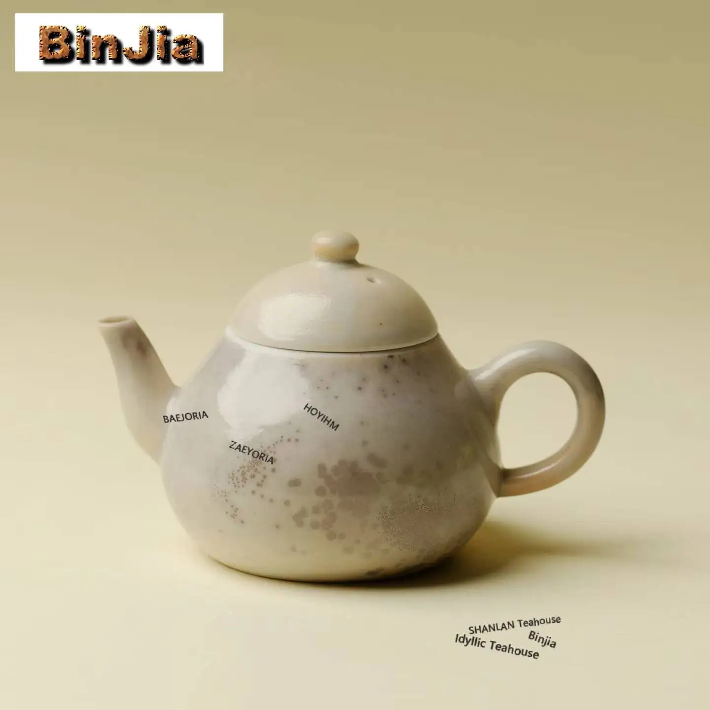 

100ml Kiln Fambe White Shino Ware Teapot Luxury Tea Infuser Pot Household Tea Maker Kettle With Ball Hole For Tea Supplies Craft