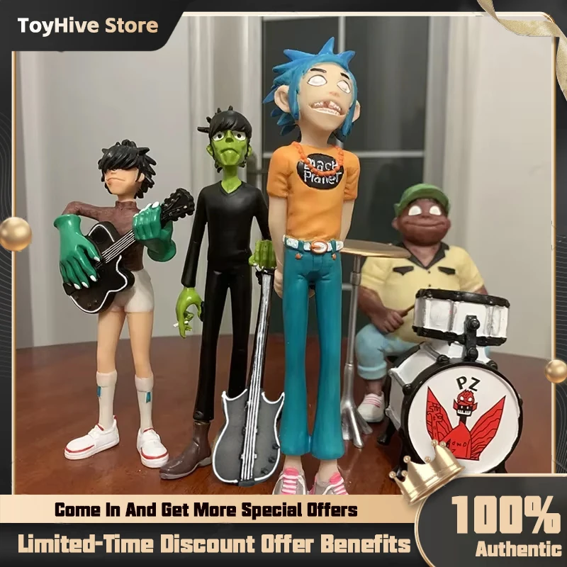 Gorillaz Band Action Figure Rock Band Lid Beeldje 2d Noodle Murdoc Russel Model Pop Figuren Speelgoed Voor Kinderen Geschenken