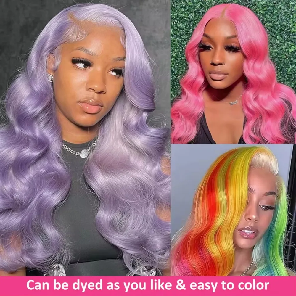 36 Inch 613 Honey Blonde Body Wave 200 Density 13x6 HD Lace Front 100% Human Hair Wigs 13x4 HD Lace Frontal Wig for black women