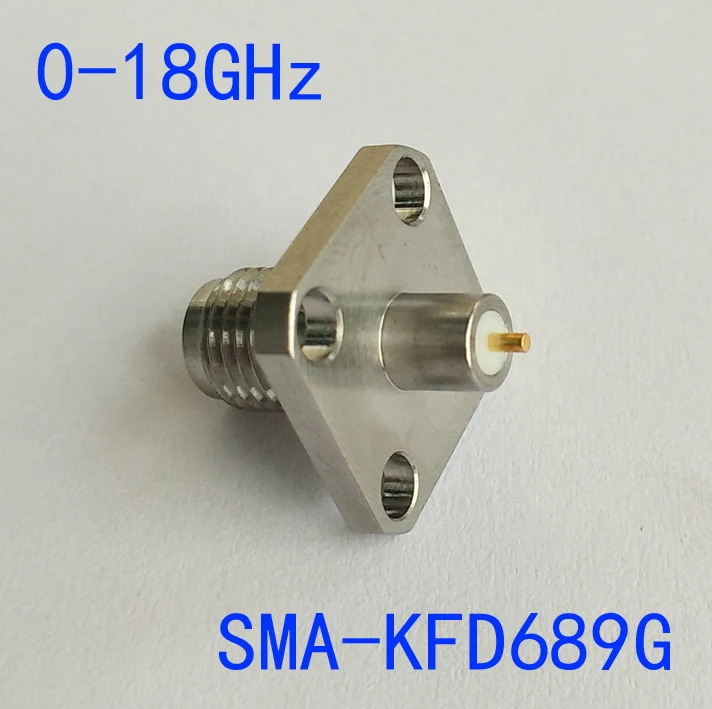 SMA-KFD689G RF Connector 18G High Frequency Stainless Steel Panel Fixed Female SMA RF Connector
