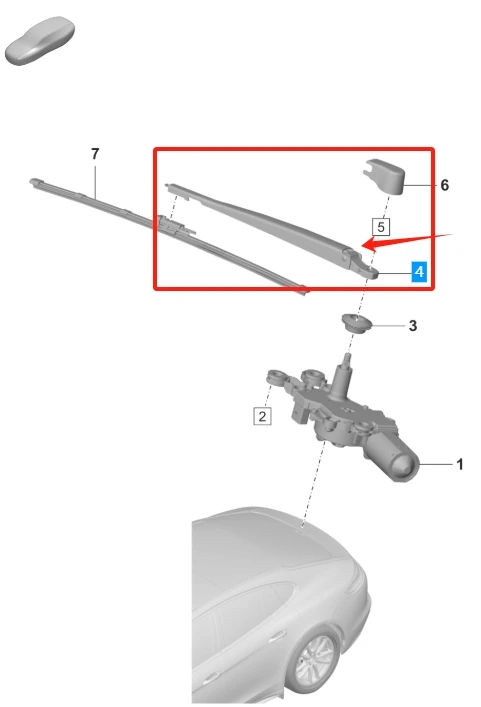 971955707A 97062816900 97062816901 97062816902 971955707 Rear Wiper Arm  for Porsche Macan Panamera 2010-2025