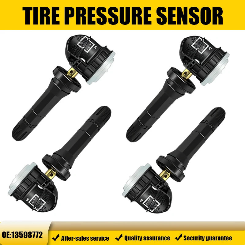 Sensor de pressão dos pneus 315MHZ, 1/4 peças, adequado para Chevrolet Buick Cadillac ATS CT5 GMC Holden, substituição para 13598772 13522630