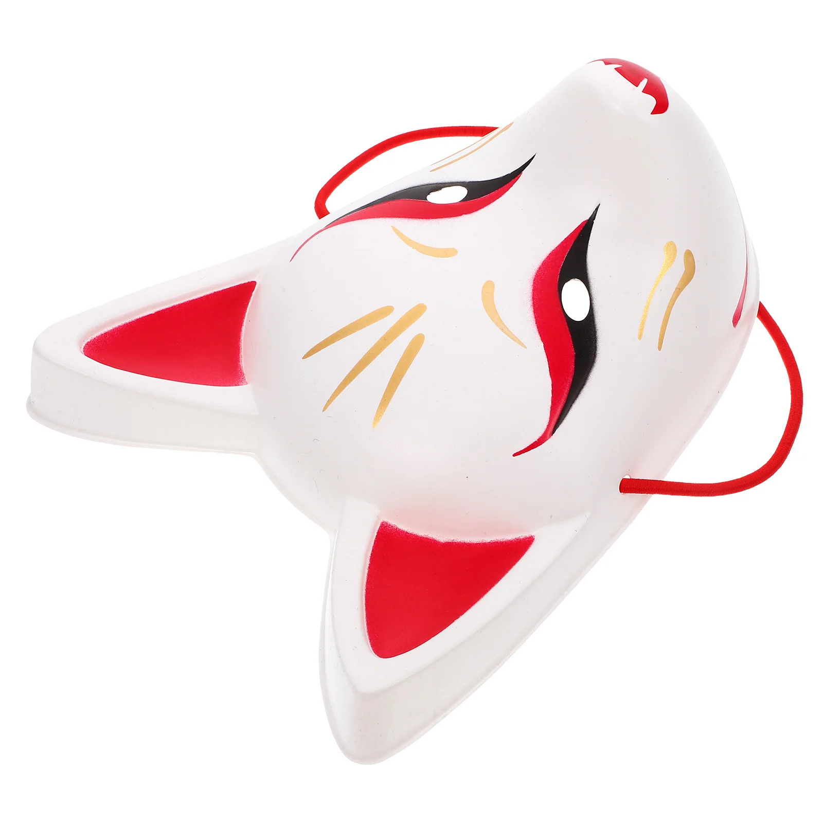 

1pc Japanese Cherry Blossom Fox Mask Kitsune Cosplay Full Face Animal Mask For Halloween Costume Party Masquerade Dress Up