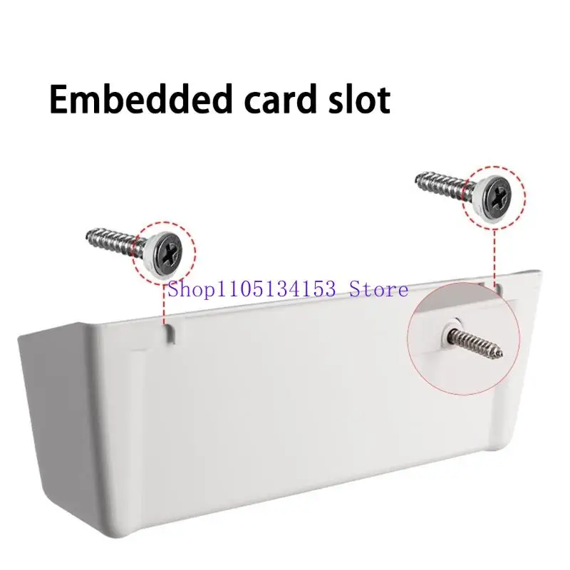 hg89 صندوق تخزين مفتوح متعدد الوظائف، هيكل عالي التحمل من HIPS، تصميمات مسطحة وآمنة للتركيب على الحائط، تركيبات بسيطة لـ