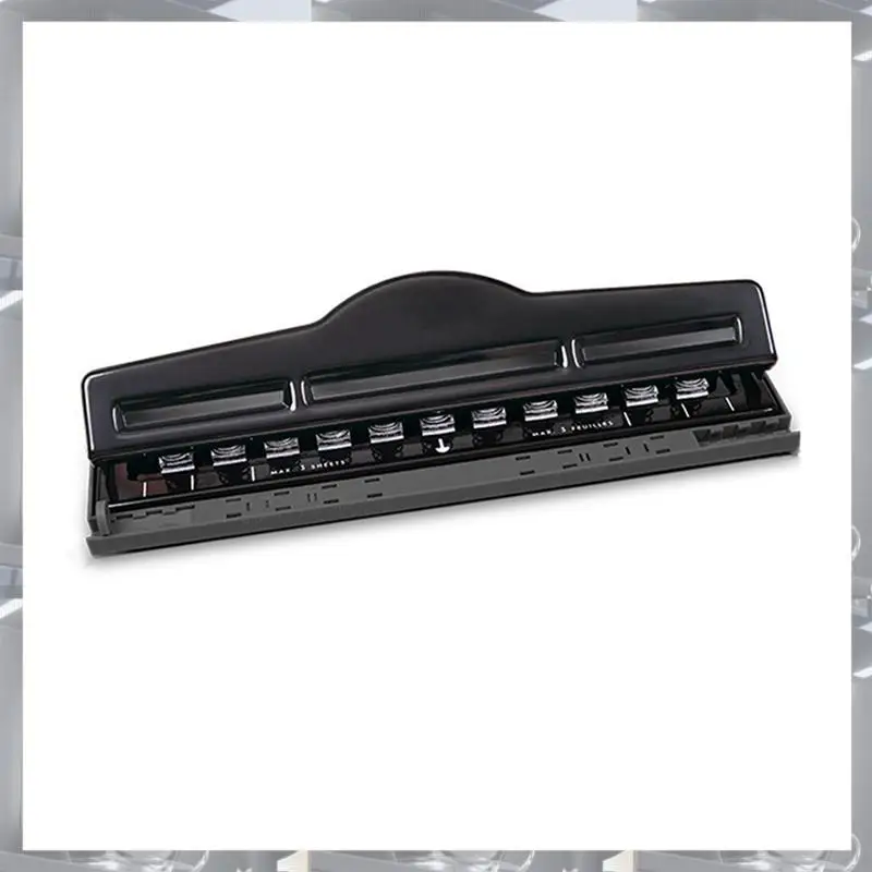 

Hot Selling-11 Hole Punch Ring Album Paper Cutter Adjustable Paper Punch A4 Puncher Scrapbooking DIY Tools Office Binding Suppli