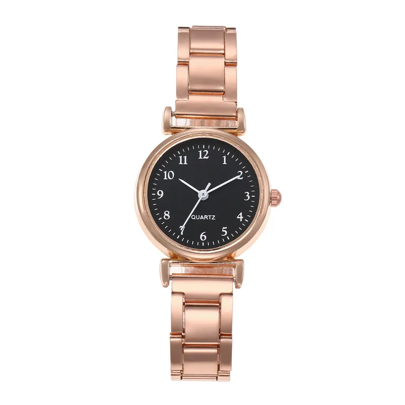 Relojes de pulsera de lujo para mujer, reloj de cuarzo analógico a la moda, correa de acero inoxidable, reloj de pulsera Digital informal para mujer