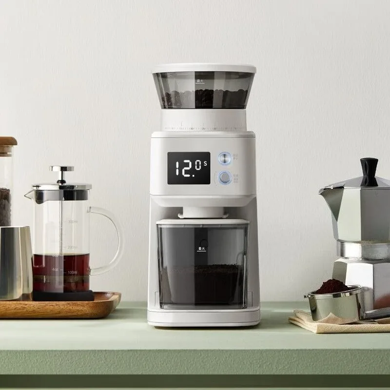 Compact Electric Coffee Grinder Fully Automatic Coffee Bean Grinding Machine for Home Use Small Espresso Bu