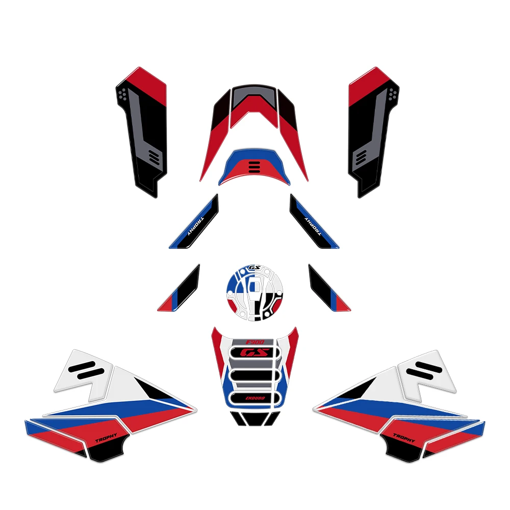 

For F 900 GS F900GS 2024-2025 Tank Pad Protection Kit 3D Stickers