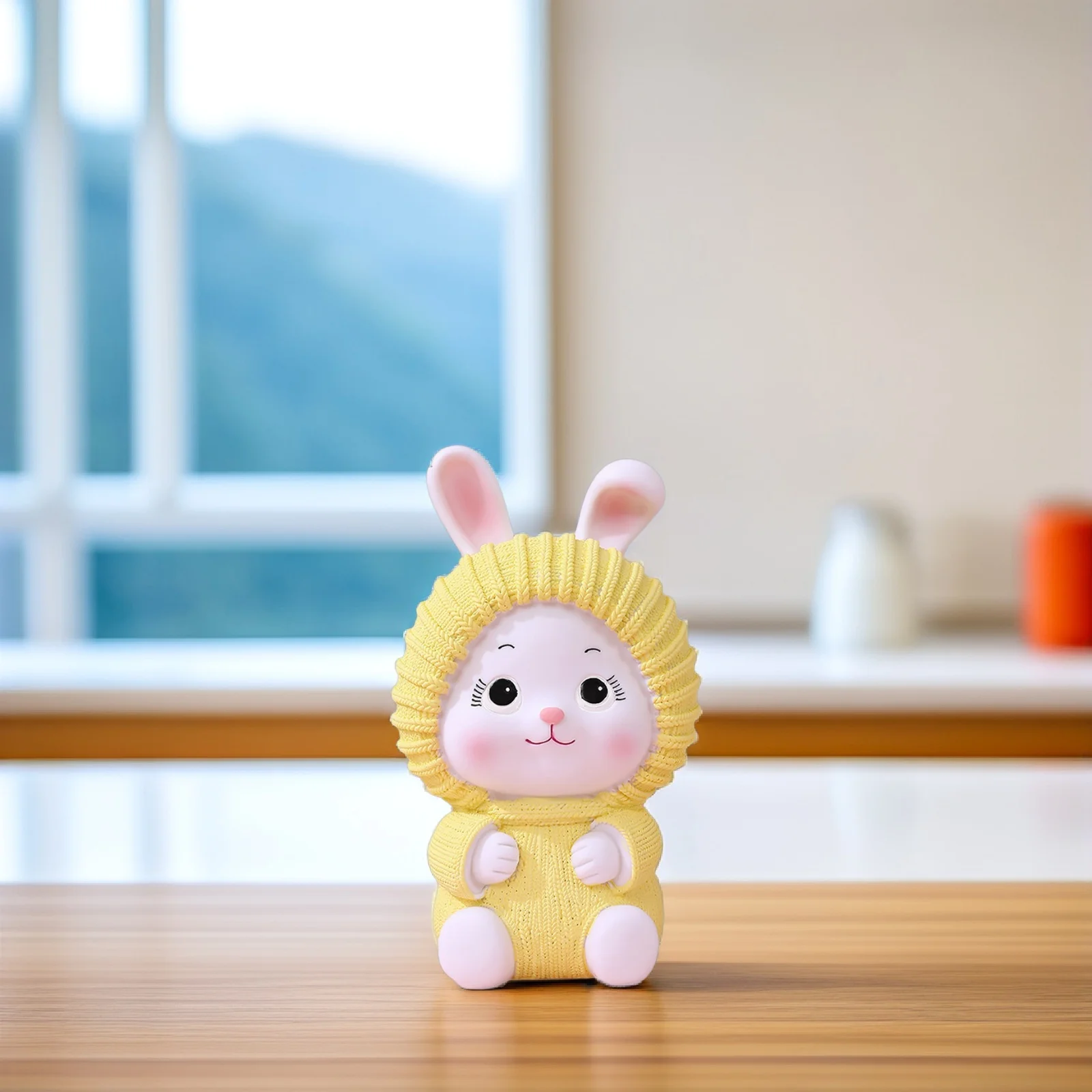 Creatieve Bunny Vinyl Spaarpot Duurzame Spaarpot Munthouder Spaarpot voor Geld Verjaardag Kerstmis Nieuwjaar Cadeau