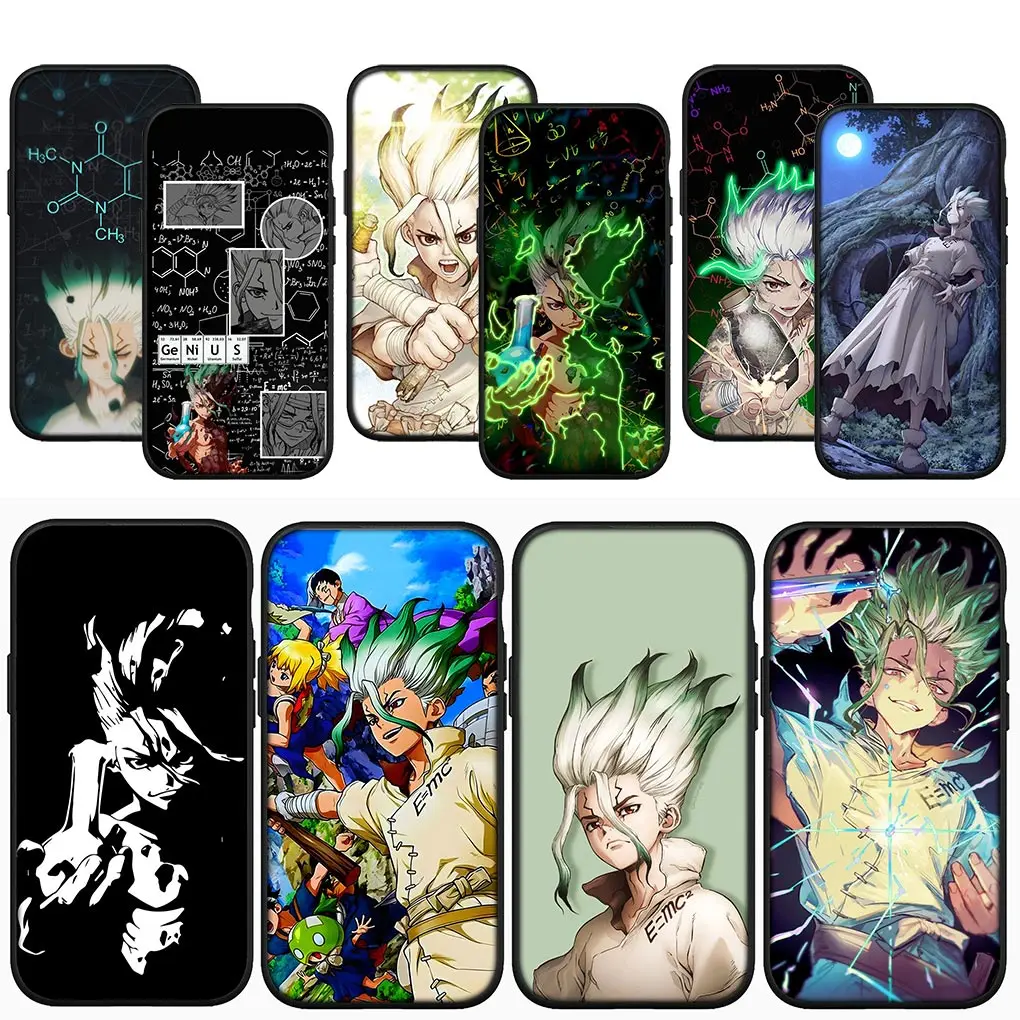 Anime Dr stone Ishigami Senkuu Soft Phone Casing for Apple iPhone 15 14 13 12 Mini 11 Pro X XR XS Max 7 8 Plus + Cover Case