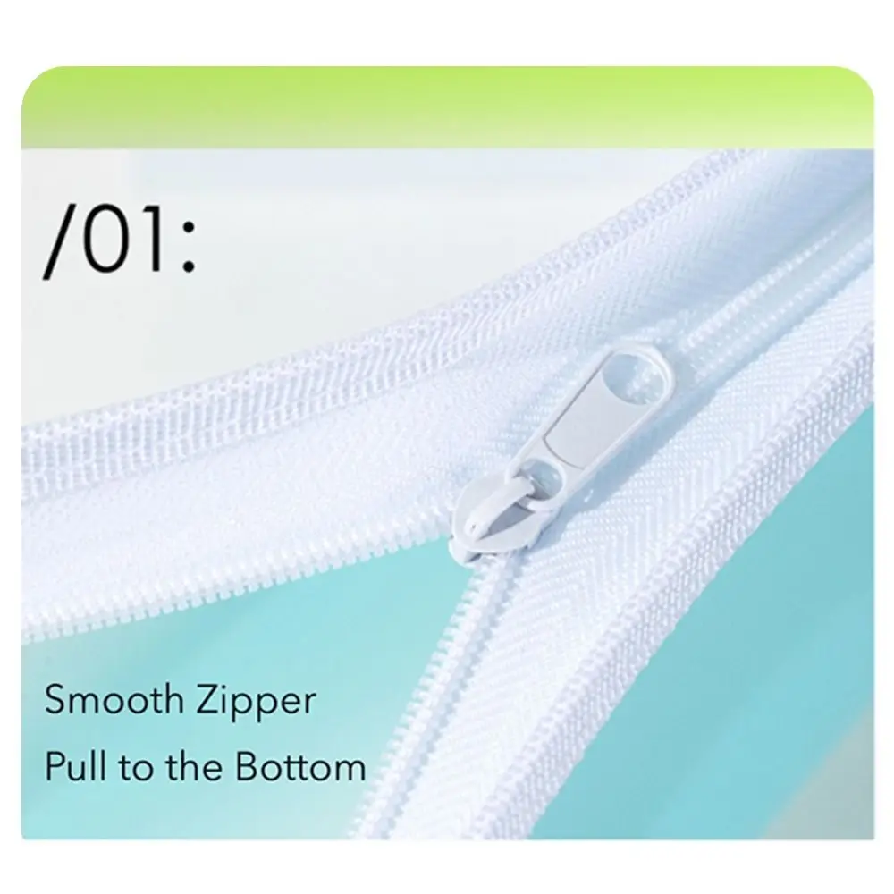 

Gifts Portable Colored File Bag Transparent A4 Students Folders Student Stationery Zipper Handbag