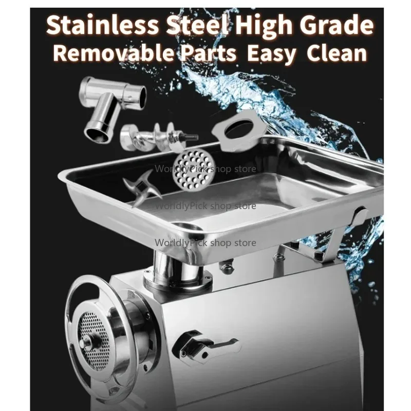 Commercial industrial electric pork mince meat mincer grinders slicers 52 42 22 12 grind keema mill chopper processing machine