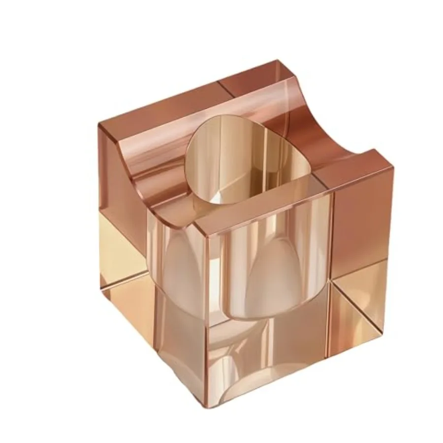 

Crystal Cigar Ashtray, Portable Cigar Ashtrays for Outdoor Use, Luxury Small Glass Cigar Ash Tray for Home Office Tabletop