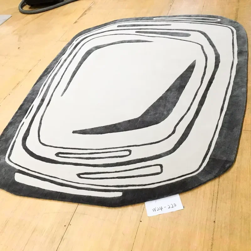 Customized Handmade Tencel Rug Wholesale Tufted Carpet With Modern Design Patterns for Home Office Hotel