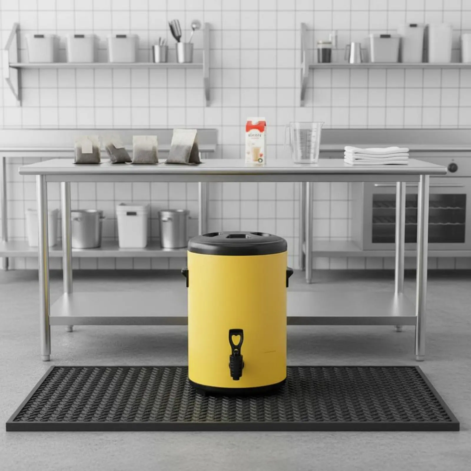 

Milk Tea Insulation Insulated Container Triple-Tier Construction Professional Milk Tea Barrel Hot and Cold Beverage Server