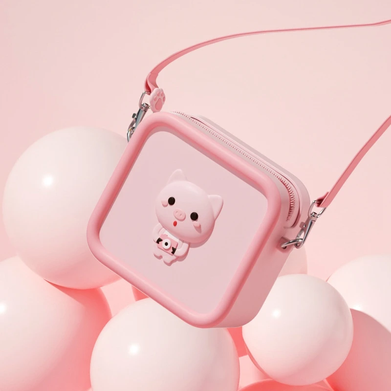 SCLS الأطفال كاميرا حقيبة التخزين المد حقيبة الكرتون عبر الجسم حقيبة موضة محفظة نسائية للعملات المعدنية للطفل حقيبة كاميرا صغيرة