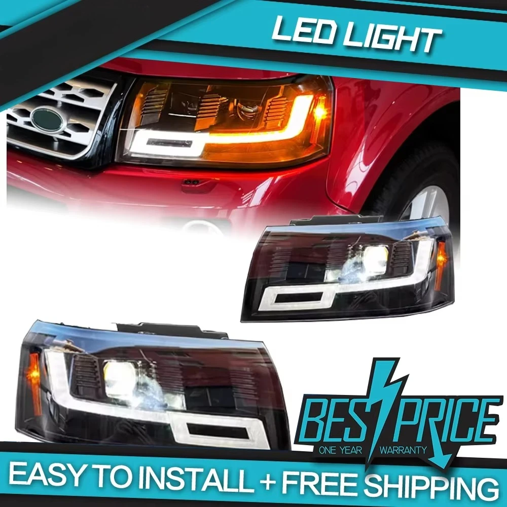 Car Lights for Freelander2 LR2 2007-2015 LED Auto Headlight Assembly Upgrade Newest Style Design  Lamp Accessories