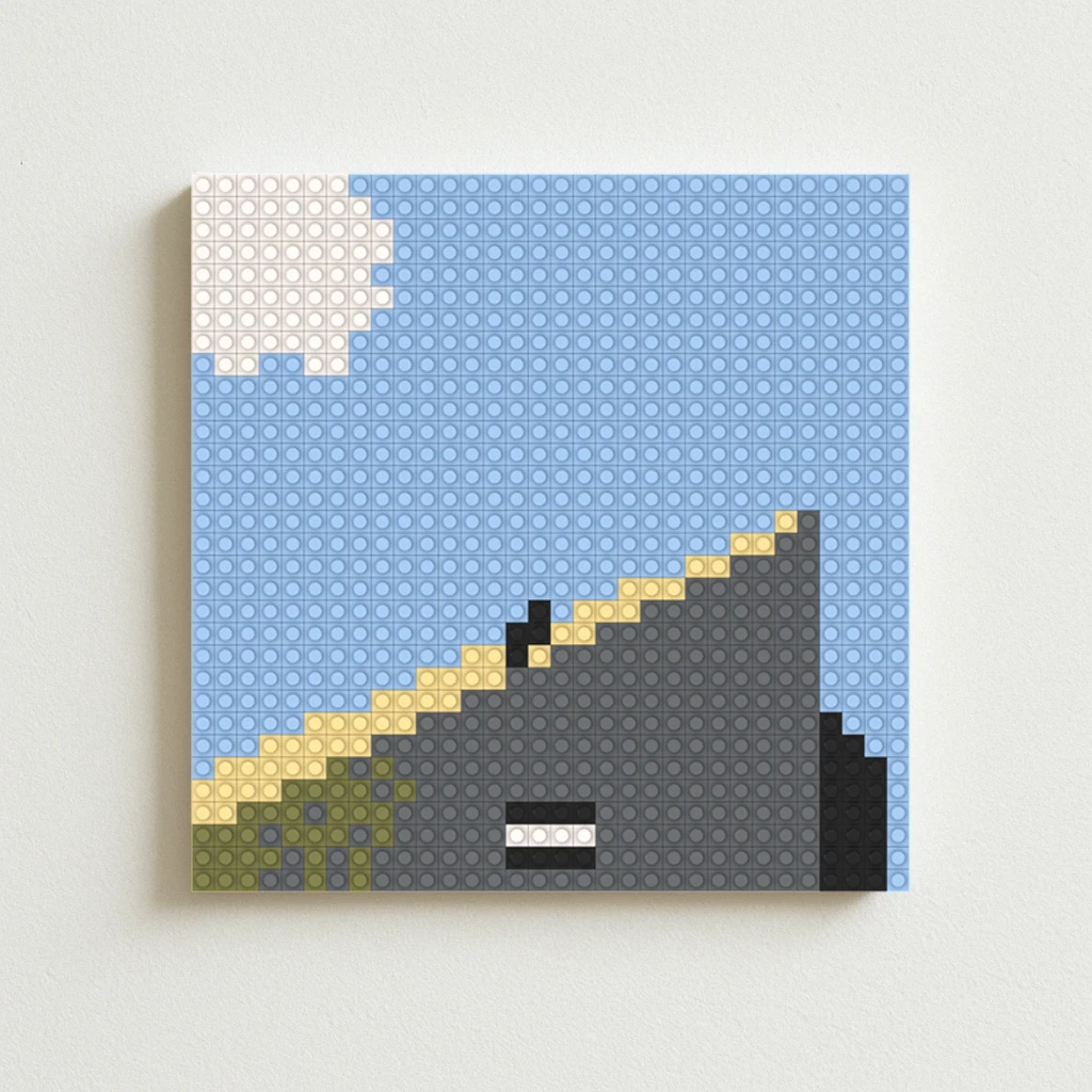 

Daniel Caesar Freudian Classic R&B Album Pixel Art Building Blocks Painting Music Star Merch Bedroom Desk Deco