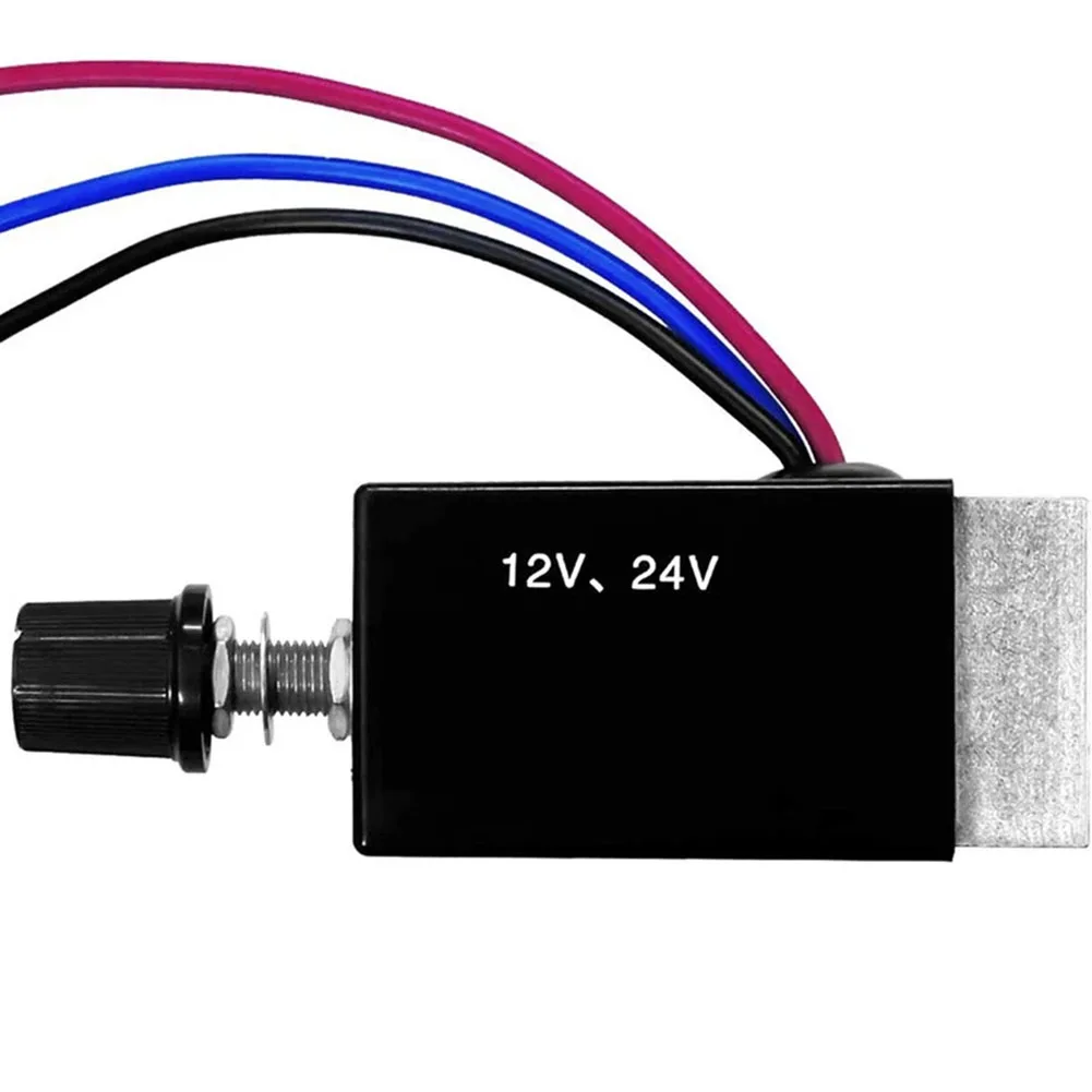 12V/24V stepless speed regulator for DC motor speed control switch for automotive fan heater defroster and DC powered equipment