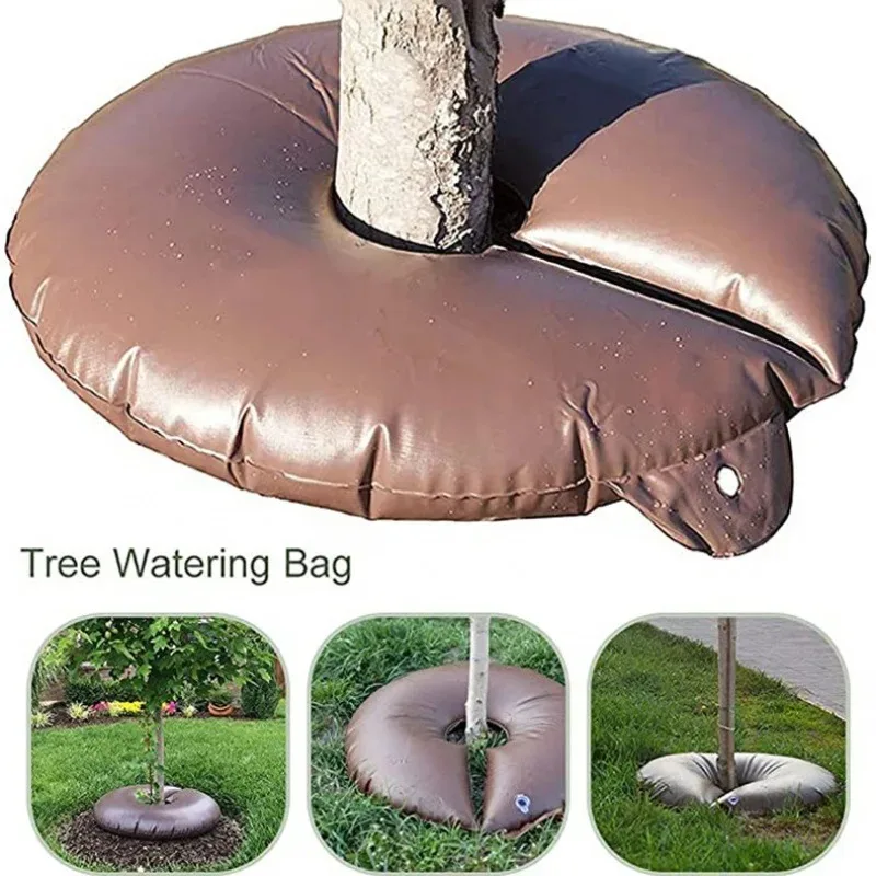 Tree Circular Drip Bag 10/15/20 Gallon Irrigation Water Bag PVC Drought Resistant Tree Planting Irrigation Slow Release Bag