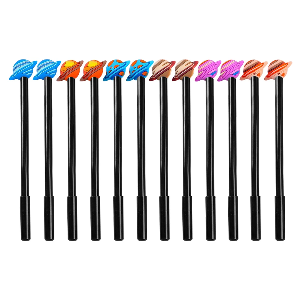 

12pcs Portable Gel Cute Writing For Students School Accessories Cartoon Signature Office Stationery Multipurpose Writing Tools
