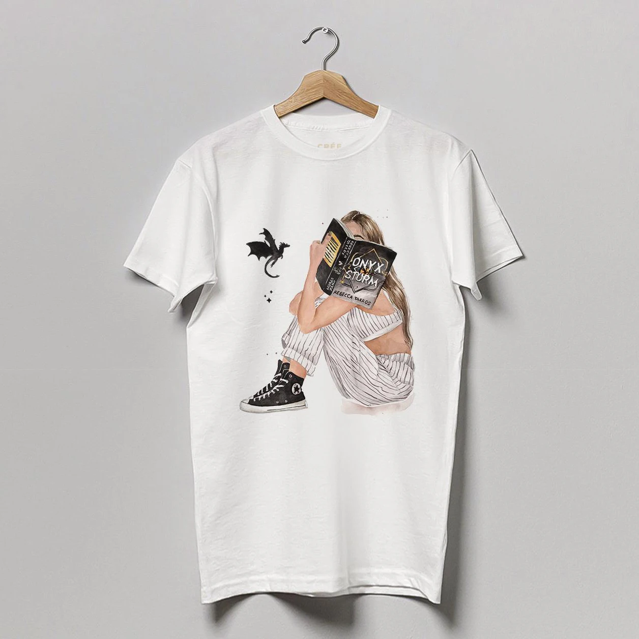 T-shirt libro Fourth Wing T-shirt Bookish Opzioni per capelli e pelle Y2k Streetwear Top