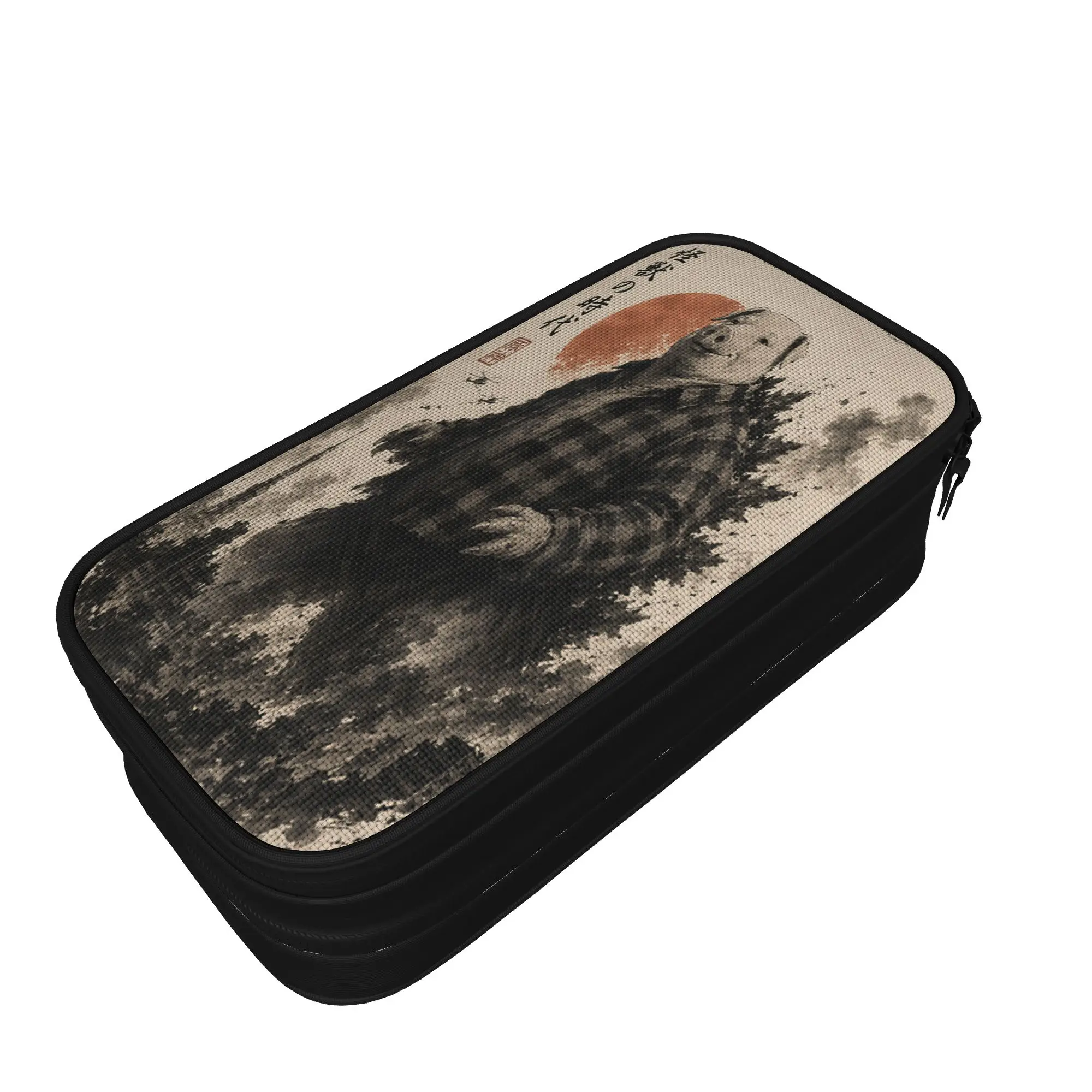 John Pork Japanese Vintage Monster Funny Meme Brainrot Pencil Case  School Pencil Cases Boy Pencil Pouch School Stationery