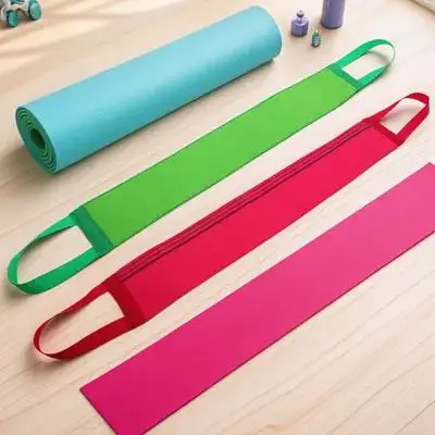 

2Pcs Long Striped Double Sided Back Scrubber Comfortable Massage Shower Towel Deep Exfoliating Body Wash Cloth for Men Women