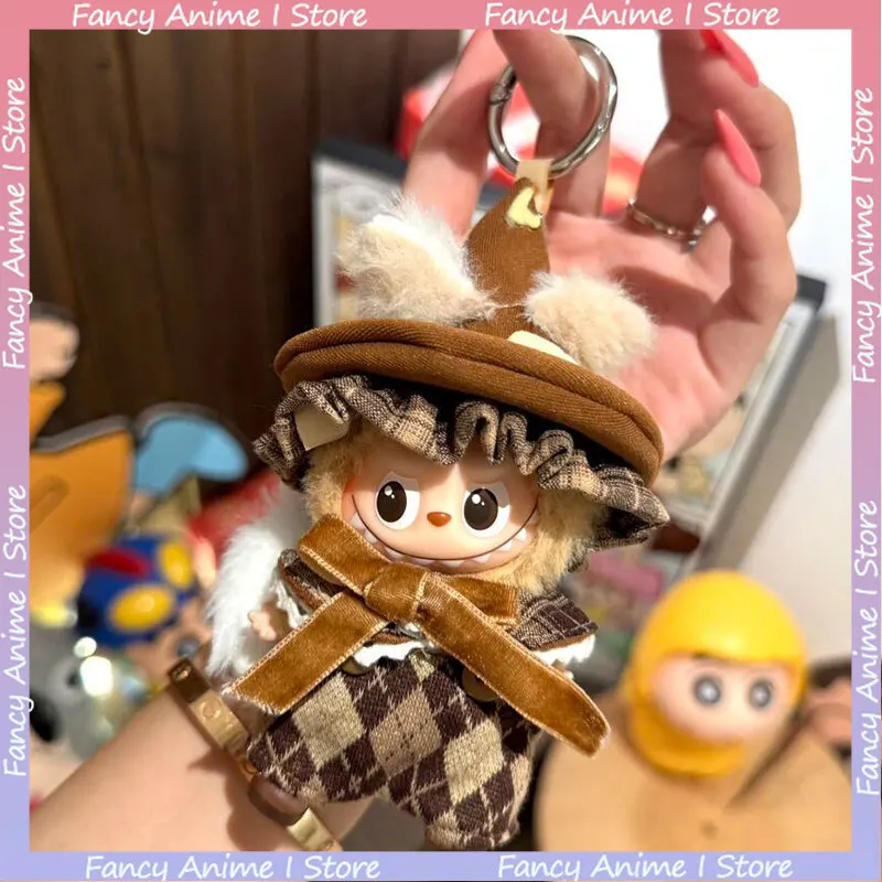 

For Mini Labubu 4.0 Plush Doll Forest Fairy Themed Clothes Hat Tail Decor Set Outfit for Love Series Doll Fashion Accessories