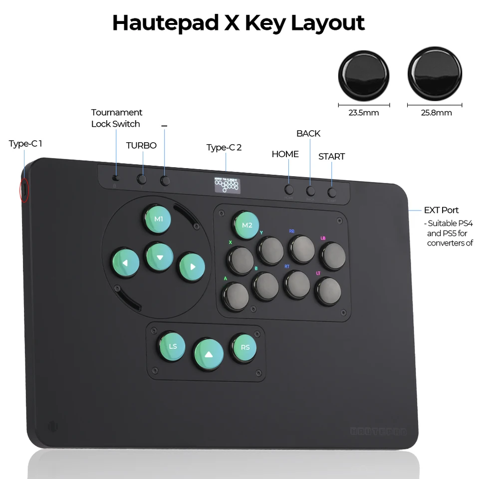 hitBOX アーケードコントローラー　レバーレス PS5対応 Amazon.com: hitBOX PS4 & PC対応 レバーレスゲームコントローラー