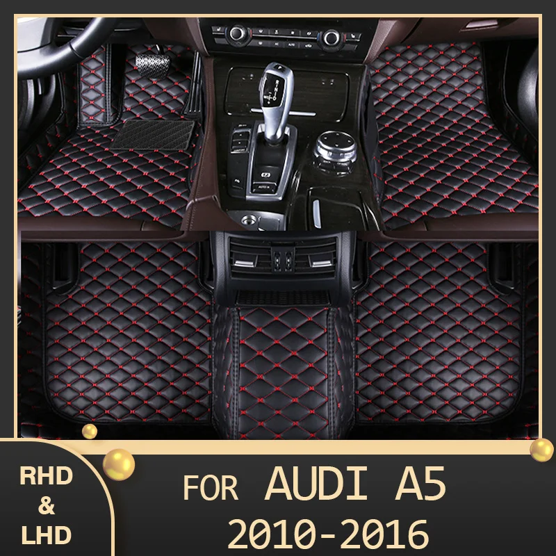 

MIDOON Car floor mats for AUDI A5 sedan（TWO DOOR）2010 2011 2012 2013 2014 2015 2016 Custom auto foot Pads automobile carpet cove