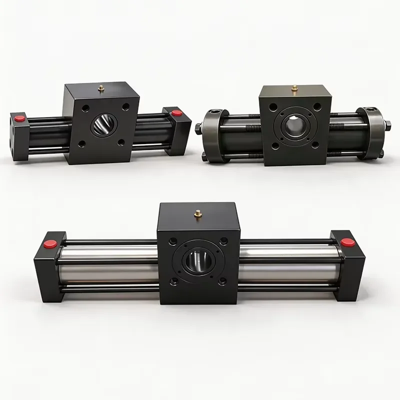 Swing Hydraulic Cylinder 63-70°/40-70°/50-180° Stainless Steel Cylinder Body with Sensor Rotary Hydraulic Cylinder for