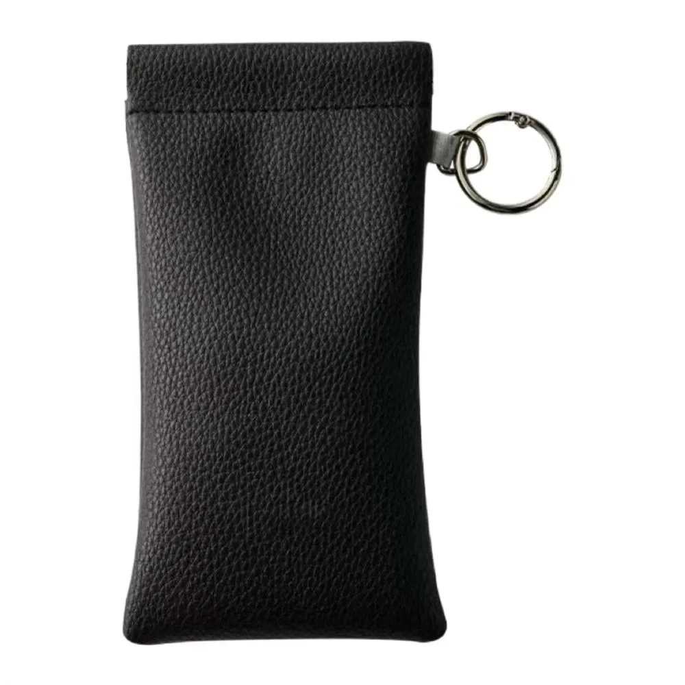with Glasses Cloth Glasses Bag Automatic Closed Earphone Storage Eyewear Pouch Soft PU Waterproof Sunglasses Case for Travel