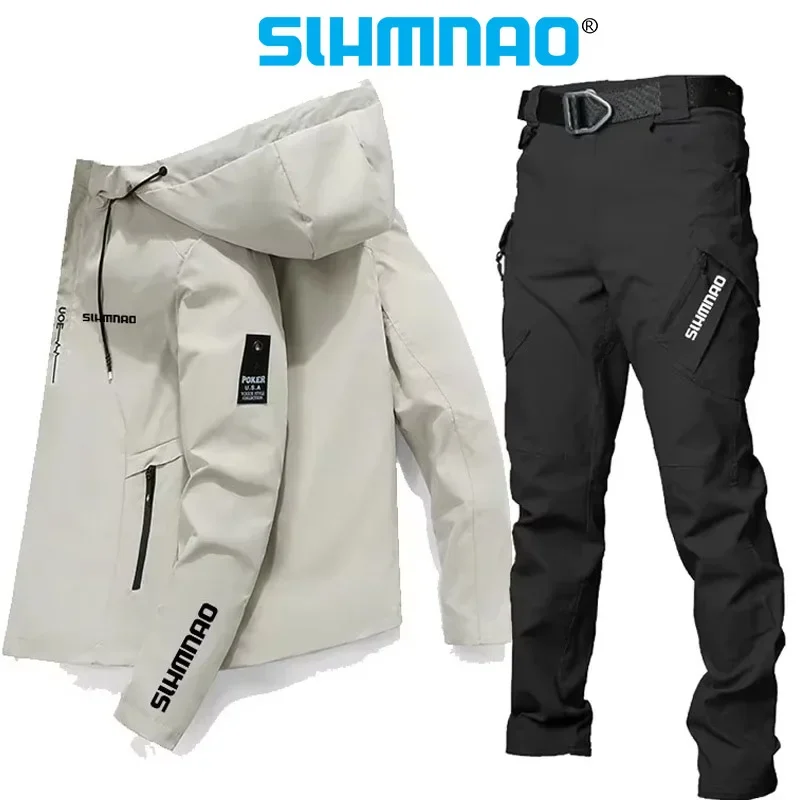 2525 Fishing suit jacket tactical pants, high-quality spring and summer sun protection season outdoor cycling sportswear set