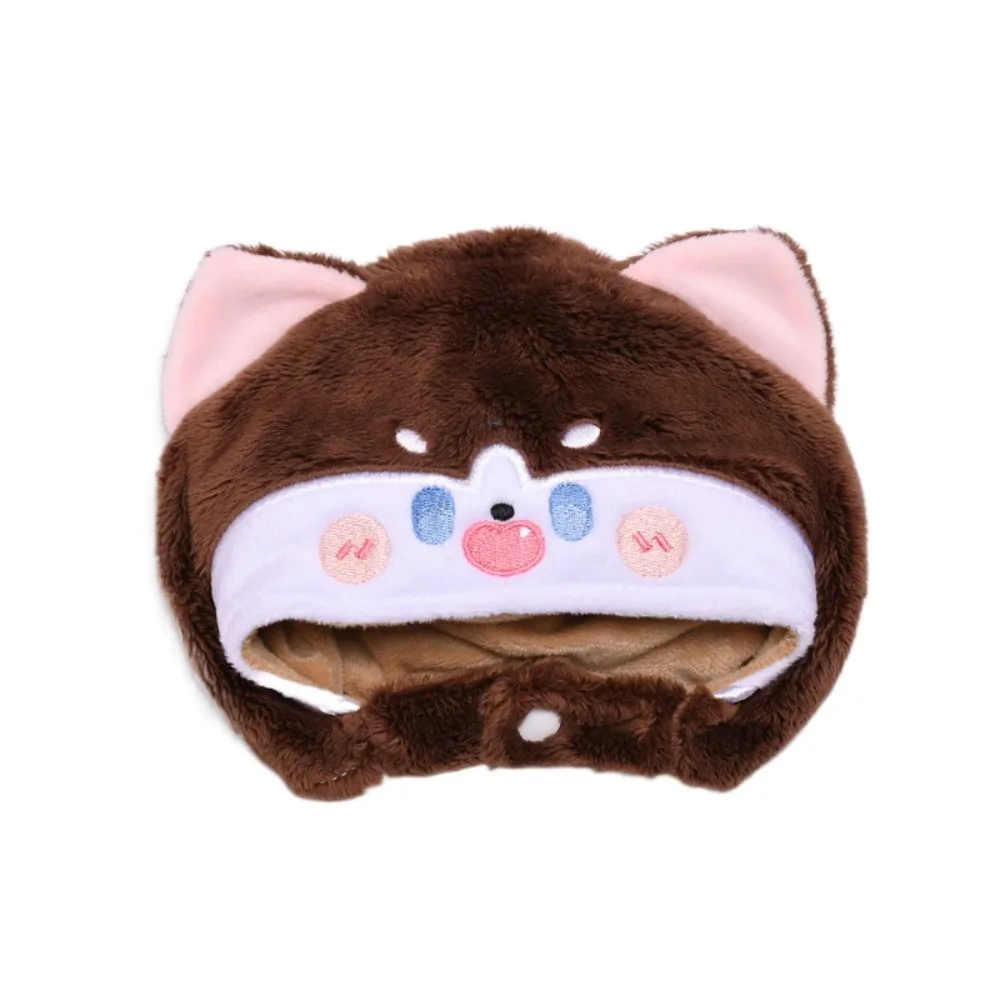 Puppe Zubehör Cartoon Puppe Plüsch Hut Tier Plüsch Puppe Tier Ohr kappe Kopf bedeckung niedlichen 20cm Puppe